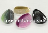 NGP5822 35*55mm - 40*60mm faceted freeform agate gemstone pendants