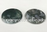 NGP5831 50mm flat round agate gemstone pendants wholesale