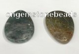 NGP5832 30*50mm - 35*55mm flat teardrop agate gemstone pendants