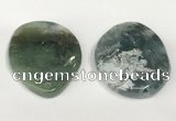 NGP5834 35*55mm freeform agate gemstone pendants wholesale