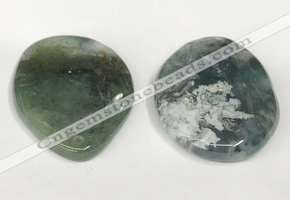 NGP5834 35*55mm freeform agate gemstone pendants wholesale