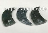 NGP5835 22*55mm - 25*55mm horn agate gemstone pendants wholesale