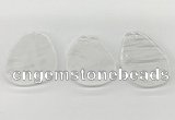 NGP5840 30*50mm - 40*58mm freeform white crystal slab pendants