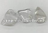 NGP5842 30*55mm - 42*60mm freeform white crystal slab pendants