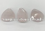 NGP5846 25*45mm - 35*55mm freeform rose quartz pendants wholesale