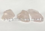 NGP5850 30*45mm - 40*60mm freeform rose quartz slab pendants