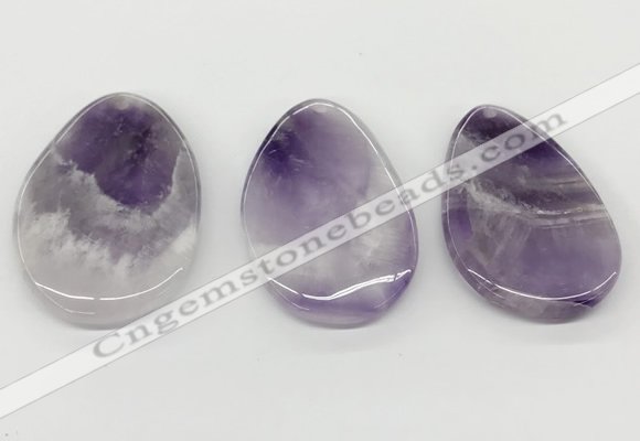 NGP5855 30*50mm - 40*60mm freeform dogtooth amethyst pendants