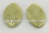 NGP5862 35*55mm marquise lemon jade pendants wholesale