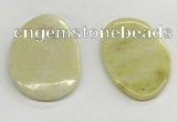 NGP5863 35*55mm - 38*58mm freeform lemon jade pendants wholesale