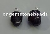 NGP6017 18*30mm - 22*35mm freeform amethyst pendants