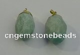 NGP6019 18*30mm - 22*35mm freeform amazonite pendants