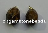 NGP6024 18*30mm - 22*35mm freeform yellow tiger eye pendants