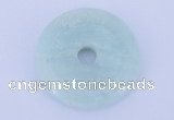 NGP603 5pcs 7*35mm amazonite gemstone donut pendants wholesale