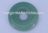 NGP608 5pcs 7*45mm green aventurine gemstone donut pendants wholesale