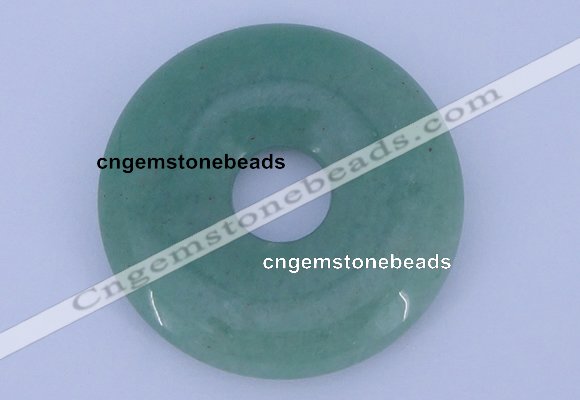 NGP608 5pcs 7*45mm green aventurine gemstone donut pendants wholesale