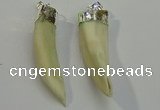 NGP6085 12*60mm – 18*65mm horn wolf tooth pendants wholesale