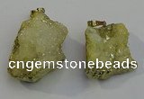 NGP6091 35*40mm – 45*50mm freeform druzy quartz pendants