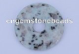 NGP610 5pcs 5*45mm kiwi stone donut pendants wholesale