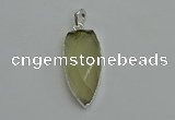 NGP6108 12*35mm - 15*40mm arrowhead lemon quartz pendants