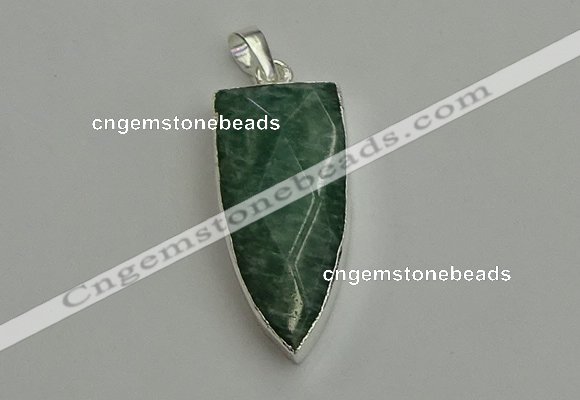 NGP6112 12*35mm - 15*40mm arrowhead amazonite pendants