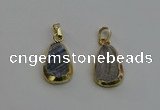 NGP6130 15*20mm freeform druzy agate pendants wholesale