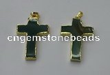 NGP6171 25*40mm - 30*40mm cross agate gemstone pendants