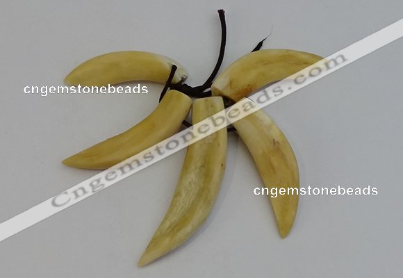 NGP6290 10*40mm - 15*65mm horn wolf tooth pendants wholesale