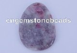 NGP630 5pcs 33*45mm freeform lilac jasper gemstone pendants