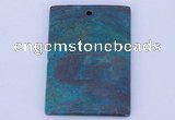 NGP634 5pcs 35*45mm rectangle semi precious gemstone pendants