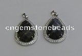 NGP6346 25*30mm teardrop labradorite pendants wholesale