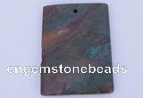 NGP635 5pcs 35*45mm rectangle semi precious gemstone pendants