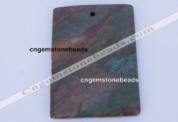 NGP635 5pcs 35*45mm rectangle semi precious gemstone pendants