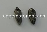 NGP6440 12*24mm - 15*30mm faceted bullet labradorite pendants