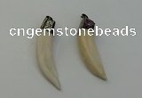 NGP6490 14*55mm - 12*60mm horn wolf tooth pendants wholesale