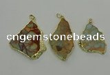 NGP6561 30*40mm - 45*55mm freeform serpentine jasper pendants