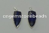 NGP6563 12*35mm - 15*40mm arrowhead lapis lazuli pendants