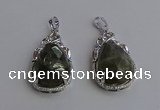 NGP6621 22*30mm faceted teardrop labradorite gemstone pendants