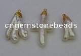 NGP6712 10*25mm - 20*45mm freeform pearl pendants wholesale