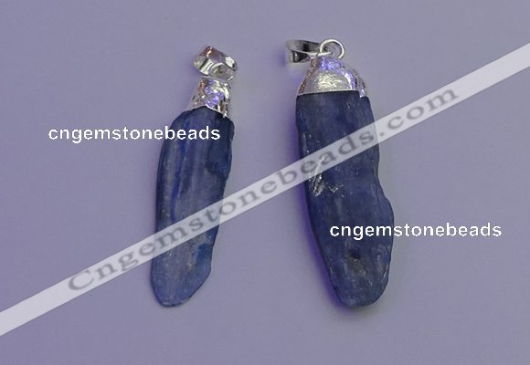 NGP6757 10*35mm - 15*45mm freeform blue kyanite pendants