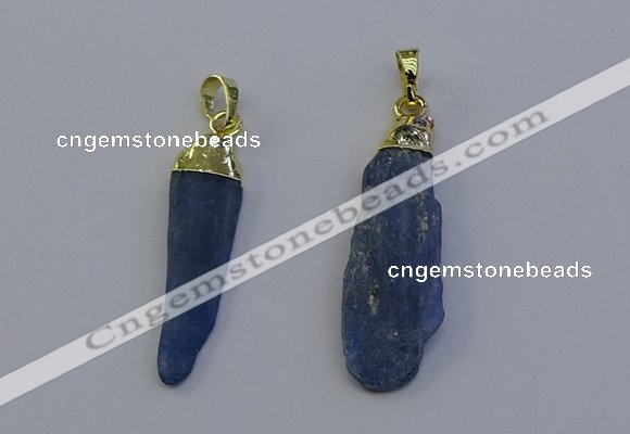 NGP6758 10*35mm - 15*45mm freeform blue kyanite pendants