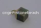 NGP6772 15*22mm cube amazonite gemstone pendants wholesale