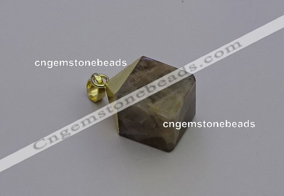 NGP6774 15*22mm cube moonstone gemstone pendants wholesale