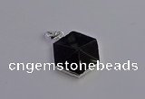 NGP6826 24*25mm hexagon amethyst gemstone pendants wholesale