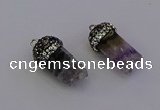 NGP6957 12*20mm - 10*25mm freeform amethyst pendants wholesale