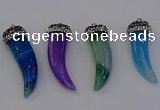 NGP6969 12*40mm - 15*45mm horn agate gemstone pendants