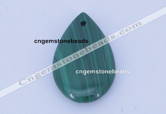 NGP700 15*25mm flat teardrop natural malachite gemstone pendant