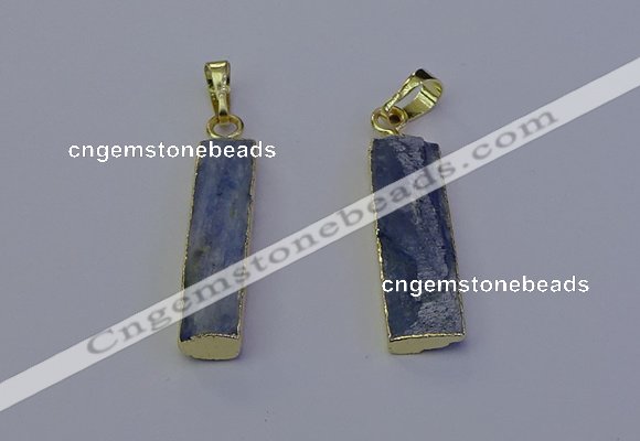 NGP7045 8*32mm - 10*30mm rectangle blue kyanite pendants