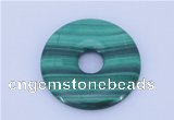 NGP705 35mm natural malachite gemstone donut pendant