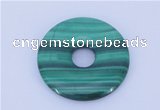 NGP706 40mm natural malachite gemstone donut pendant