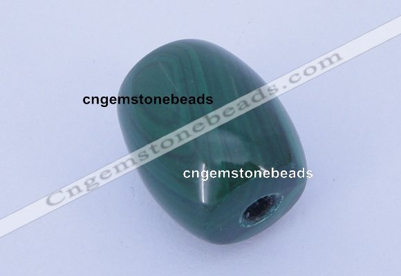 NGP707 16*19mm drum natural malachite gemstone pendant